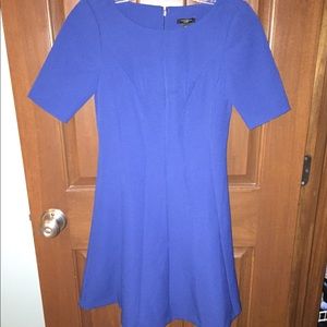 Royal blue pleated Ann Taylor dress